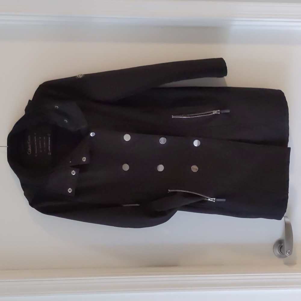 Black water and wind resistant coat